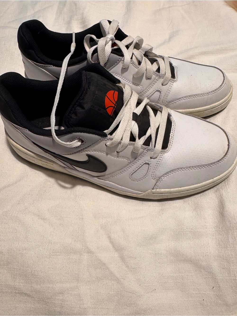 Nike Full Force Low White Black Pewter Men's Size 10.5 FB1362-101 - No Box